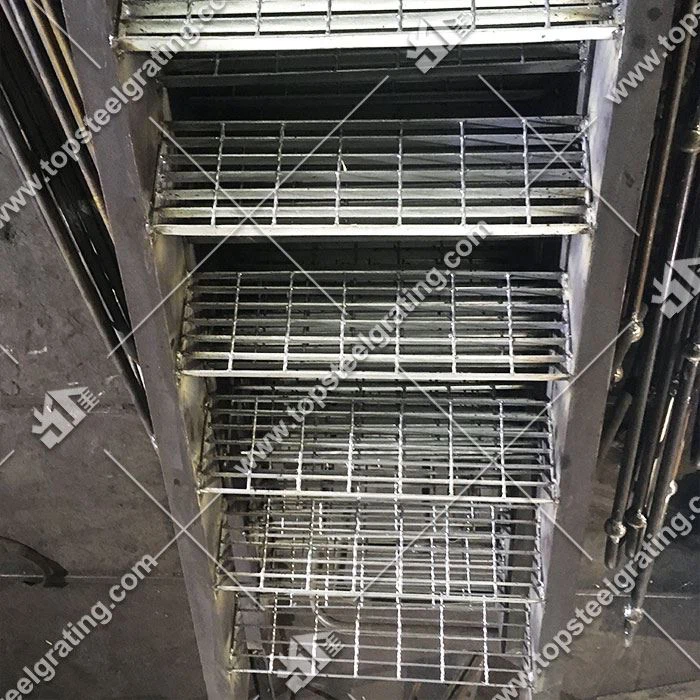 Metal Grate Stairs